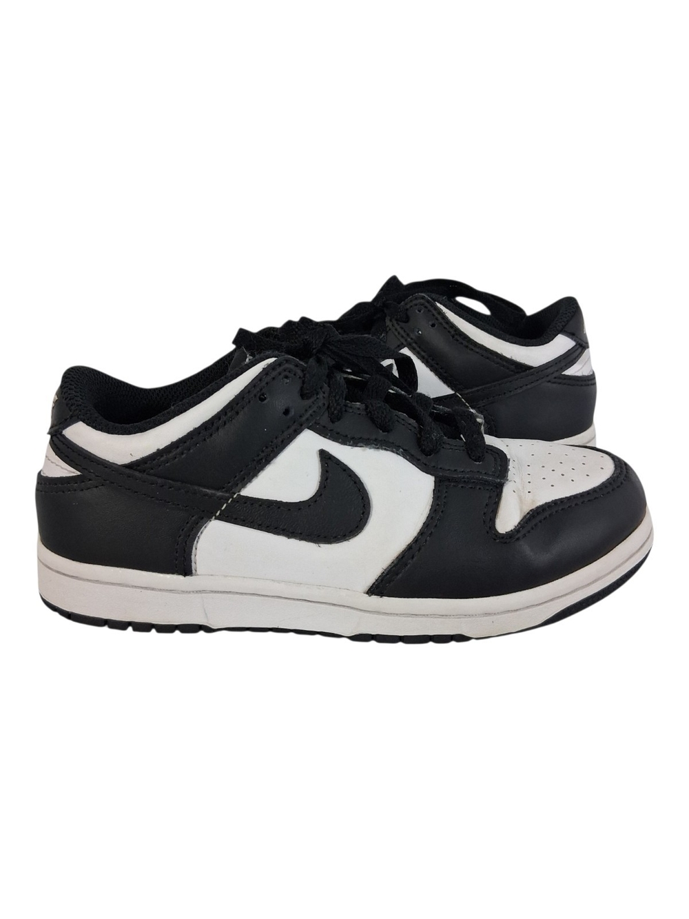 Nike Dunk Low Retro Youth 1.5 White/Black Panda Lace Up Sneakers (CW1588-100) - Picture 1 of 15